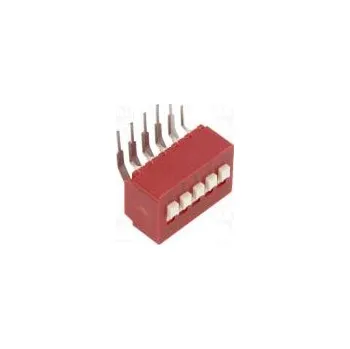 Switch Přepínač DIP-SWITCH Počet sekcí 5 0,1A/50VDC pol 2 -40÷85°C