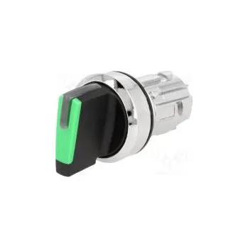 vypínač Přepínač otočný Stab.pol 1 22mm zelená IP67 Tlačítko zvýšený