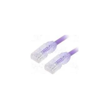 Síťový kabel Patch cord F/UTP,TX6A-28™ 6a drát Cu LSZH fialová Dél 0,5m