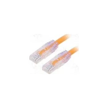 Síťový kabel Patch cord TX6A™ 10Gig,U/UTP 6a drát Cu PVC oranžová Dél 1m