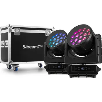Světelný efekt BeamZ Professional Nereid1940 Outdoor LED Moving Head Zoom 19x40W 2ks v přepravním kufru