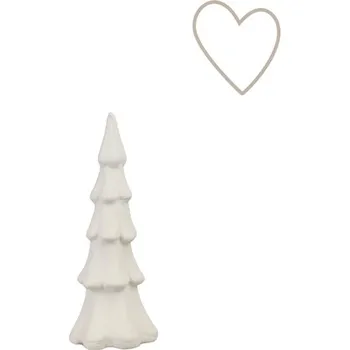 Stromeček z chráněné dílny v bílé barvě malý