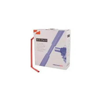 Teplem smrštitelná trubička 2 1 6,4mm L 5m červená kartónové