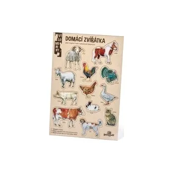 Dřevěná hračka Lesní svět Velké vylomeniny - Domácí zviřátka