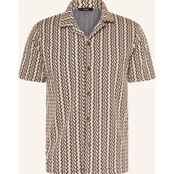 Pánská košile Reiss Pánská Úpletová Košile Vallata Slim Fit, 14 tobacco...