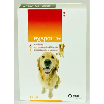 Antiparazitikum pro psa Exspot a.u.v. sol 6x1ml