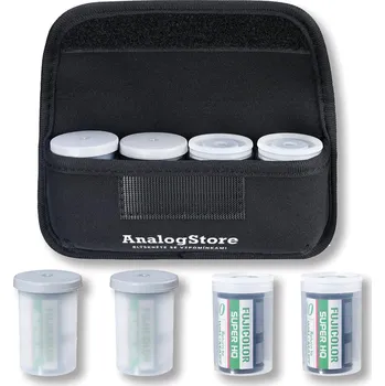 AnalogStore Storage Canvas Bag for 4pcs 135 Film Black