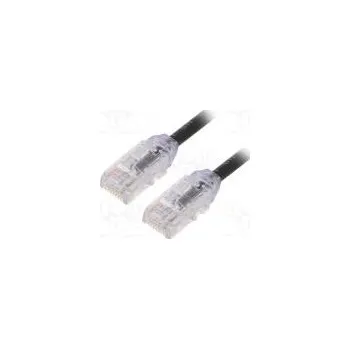 Síťový kabel Patch cord F/UTP,TX6A-28™ 6a drát Cu LSZH černá Dél 0,5m