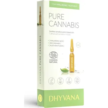 Pleťové sérum DHYVANA Přírodní zklidňující sérum pro citlivou pleť PURE CANNABIS 7x2 ml