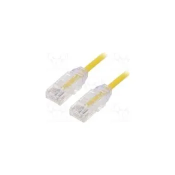 Síťový kabel Patch cord TX6-28™,U/UTP 6 lanko Cu LSZH žlutá Dél 1m 28AWG