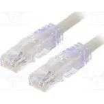 Patch cord TX6A™ 10Gig,U/UTP 6a drát Cu PVC šedá Dél 5m