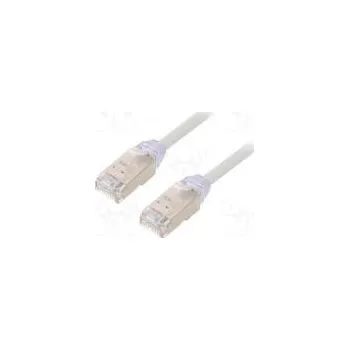 Síťový kabel Patch cord F/UTP,TX6A-28™ 6a drát Cu LSZH šedá Dél 5m 28AWG