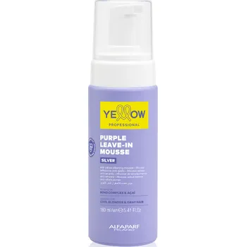 Vlasová regenerace Yellow Professional Alfaparf PURPLE LEAVE IN MOUSSE 160 ml - SILVER - YELLOW PROFESSIONAL