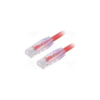 Síťový kabel Patch cord TX6A™ 10Gig,U/UTP 6a drát Cu PVC červená Dél 0,5m