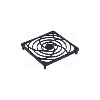 Větrací mřížka Mřížka 80x80mm Mat plast Upevnění zacvaknutí A 80mm B 14,5mm