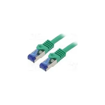 Síťový kabel Patch cord S/FTP 6a lanko Cu LSZH zelená 5m 26AWG -20÷75°C