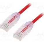 Patch cord TX6-28™,U/UTP 6 lanko Cu LSZH červená Dél 3m