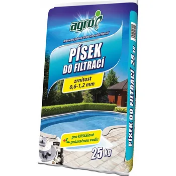 Bazénová filtrace OSTATNÍ Filtrační písek do filtrace bazénu 0,6–1,2 mm, 25 kg - AGRO