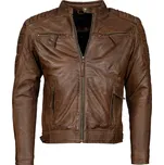 Pánská Kožená Bunda Allesio Aged Brown Brixton Hnědá Velikost: M