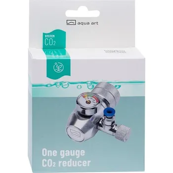 Ventil Aqua-art Redukční ventil CO2 s jedním manometrem a jehlovým ventilem