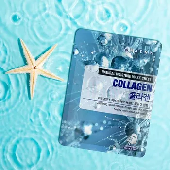 Pleťová maska ORJENA - Natural Moisture Collagen Mask Sheet - Hydratační, kolagenová pleťová maska - 23 ml