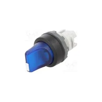 vypínač Přepínač otočný 1-polohové 22mm modrá Podsv MLB-1 IP66