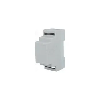 modulární přístroj a rozvaděč Kryt na přípojnici DIN Y 88mm X 34mm Z 62mm polystyrén šedá