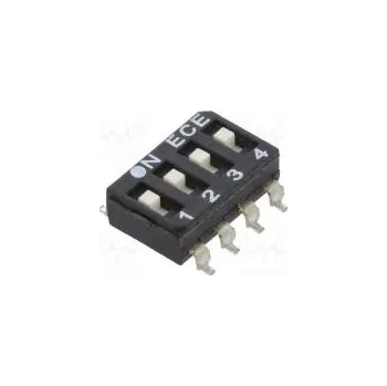 Síťový prvek Přepínač DIP-SWITCH Počet sekcí 4 OFF-ON 0,025A/24VDC pol 2