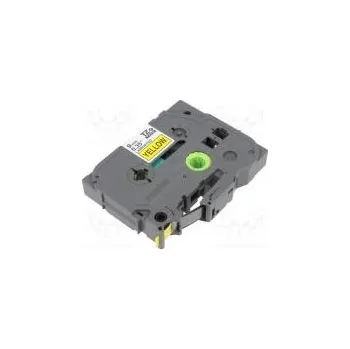 Pásek do tiskárny Páska 9mm 8m žlutá Barva znaku černá laminovaná,s lepidlem