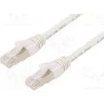 Patch cord ETHERLINE® Cat.6a,S/FTP 6a lanko Cu LSZH bílá