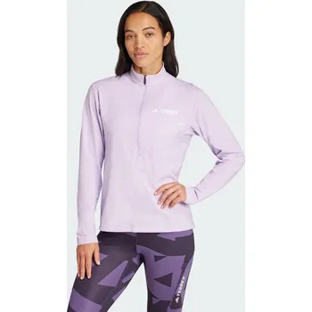 Dámská mikina ADIDAS Tričko Terrex Multi Climacool 1/2 Zip Long Sleeve S RŮŽOVÁ