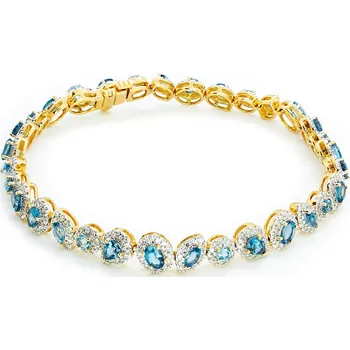 Náramek Náramek ze žlutého zlata s diamanty a topazy RB3933LBTY