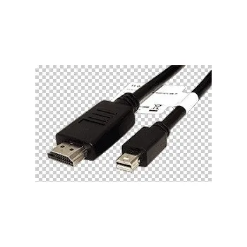 Video kabel DisplayPort - HDMI kabel, miniDP(M) -> HDMI M, 3m