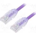Patch cord F/UTP,TX6A-28™ 6a drát Cu LSZH fialová Dél 5m