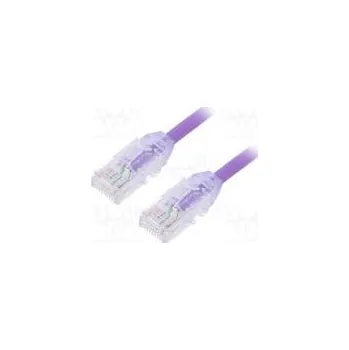 Síťový kabel Patch cord F/UTP,TX6A-28™ 6a drát Cu LSZH fialová Dél 5m