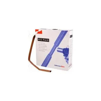 Teplem smrštitelná trubička 2 1 9,5mm L 5m hnědá kartónové