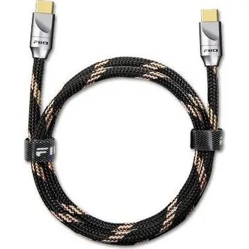 Datový kabel FiiO LT-TC5L 150 cm (Luxusní kabel USB-C na USB-C spodporou rychlonabíjení. Celohliníkový kryt konektoru, postříbřený měděný kabel. Délka 150 cm.)