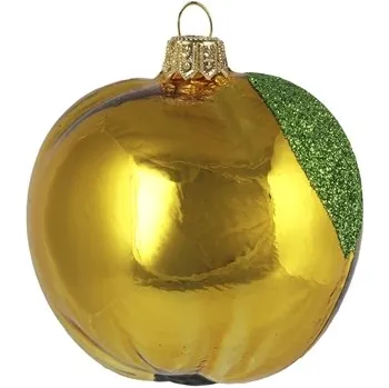 Vánoční ozdoba Skleněné jablíčko žluté