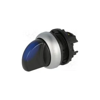 vypínač Přepínač otočný 1-polohové 22mm modrá Podsv M22-FLED, M22-LED