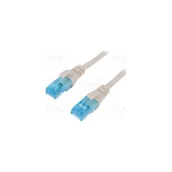 Síťový kabel Patch cord U/UTP 5e lanko Cu PVC šedá 1m