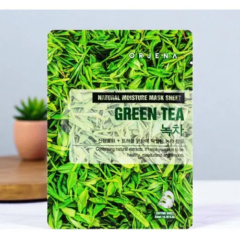 Pleťová maska ORJENA - Natural Moisture Green Tea Mask - Hydratační pleťová maska se zeleným čajem - 23 ml