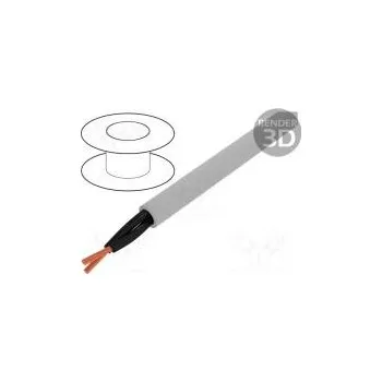 elektrický kabel LAPP 0011136 Vodič ÖLFLEX® 191 2x1,5mm2 nestíněný 300/500V Cu lanko šedá