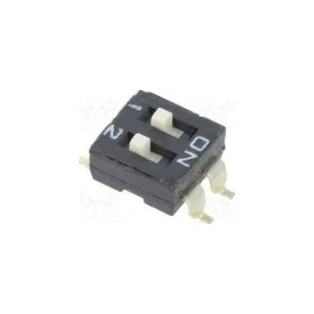 vypínač Přepínač DIP-SWITCH Počet sekcí 2 ON-OFF 0,025A/24VDC pol 2
