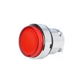 spínač Přepínač tlačítkový 1-polohové 22mm červená Podsv ZBV6 IP66