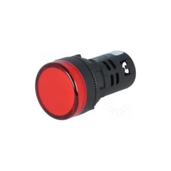 Polovodič Kontrolka 22mm -20÷60°C Podsv LED 24VDC Ø22,5mm IP65 červená