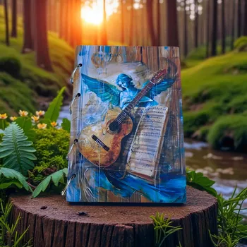 art-wood.cz Dřevěný zápisník - Andělské tóny