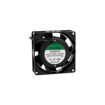 Průmyslový ventilátor Ventilátor AC axiální 230VAC 80x80x25mm 30,6(±5%)m3/h 30dBA