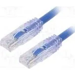 Patch cord TX6A™ 10Gig,U/UTP 6a drát Cu PVC modrá Dél 3m