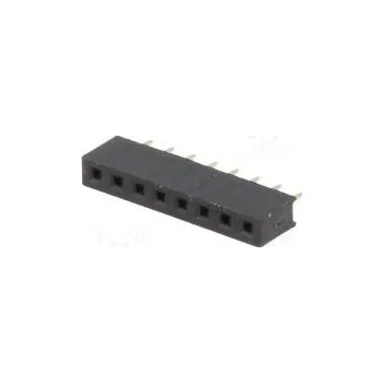 Socket pin strips female PIN 8 straight 2mm THT 1x8 L2.7mm