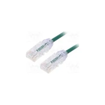 Síťový kabel Patch cord TX6-28™,U/UTP 6 lanko Cu LSZH zelená Dél 1m 28AWG